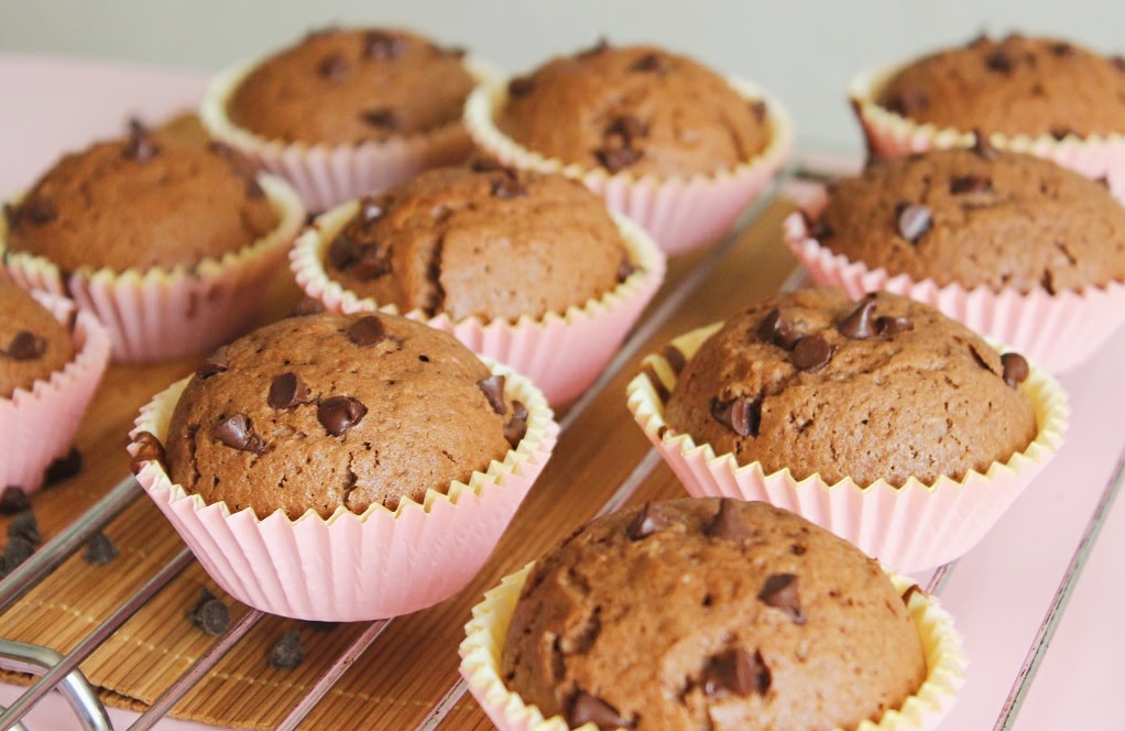 receta de muffins de chocolate